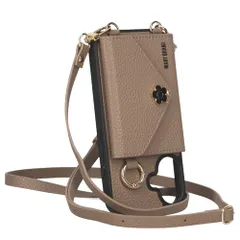 MARY QUANT マリークワント iPhone 15 14 13 用 ケース スマホショルダー POCKET SLING CASE レディース ベージュk