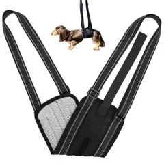 MEUMOTTO 犬 歩行補助ハーネス ベルト型【ドッグトレーナー監修】幅広 メッシュ 洗える 介護 ハーネス 小型犬 中型犬 大型犬 老犬 お腹に食い込まない 優しい設計 (Sサイズ 小型犬用)