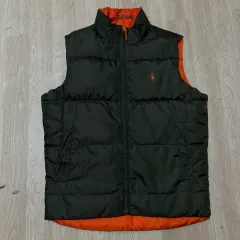 ポロラルフローレン リバーシブル ダウン ベスト M/12-14