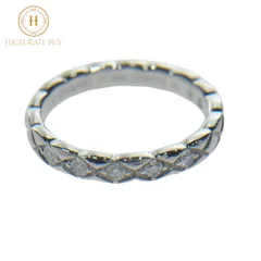 【未使用品】CHANEL シャネル ココクラッシュ リング マトラッセ J11355 Pt950 プラチナ ダイヤモンド 5P ジュエリー 指輪 レディース