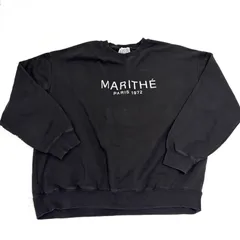 古着 MARITHE FRANCOIS GIRBAUD マリテフランソワジルボー ブラック スウェット 262-123