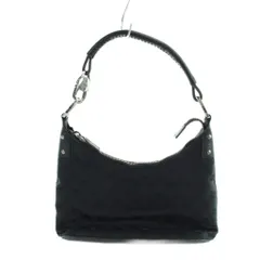 グッチ GUCCI 115002 ワンショルダーバッグ ハンド キャンバス レザー GG柄 黒 ブラック ■GY11 /MQ ■OH