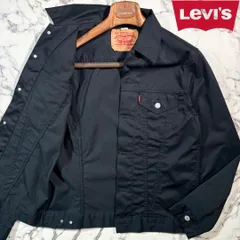 極美品/LEVI'S (L) 4th model TYPE TRUCKER リーバイス LEVIS デニム ジャケット 真っ黒 ブラック コットン フォース 復刻 ヴィンテージ