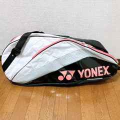 ヨネックス テニスラケットバッグ BAG1432R 6本収納 リュック対応 ホワイト ピンク ブラック 多機能 美品