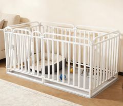 【新品未使用】アウトレット ペット・ベビーサークル 白 開閉ゲート付 新品未使用】アウトレット ペット・ベビーサークル 白 開閉ゲート付5