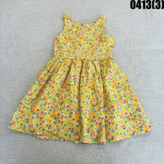 8 ポロラルフローレン キッズ イエロー フラワー 子供用 ONE PIECE 0413(3)