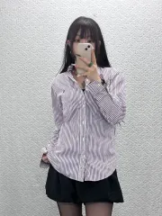 ポロラルフローレン ヴィンテージ モダン カジュアル ストライプ シャツ 95 C10704