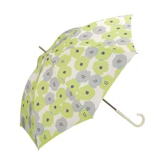 【新品】 Wpc. 雨傘 ピオニ(限定色) ライム 長傘 58cm レディース 晴雨兼用 大きい 花柄 北欧 レトロ 可愛い 通勤 通学 おしゃれ 女性 通勤 通学 5521-07-001-EC 1