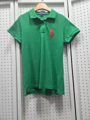 (1250) ポロラルフローレン グリーン 半袖 カラーTシャツ L