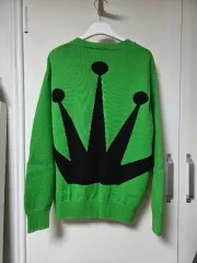 STUSSY 벤트 クラウン セーター グリーン m