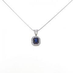 Pt900天然サファイア2.0ct K18WGネックレス - メルカリ