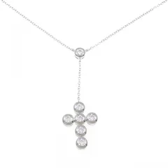 PT900/PT850 クロス ダイヤモンド ネックレス 0.89CT