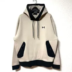 L 100 アンダーアーマー トレーナー 起毛 フード Tシャツ ベージュ