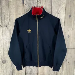 OLD adidas 90s アディダス CALCIO スタンドネック ハイネック フルジップ ジャージ トラック ジャケット キッズ 140 サイズ