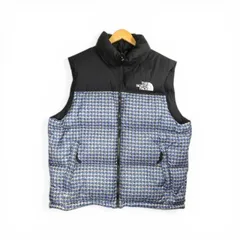 SUPREME×THE NORTH FACE 21ss Studded Nuptse Vest Blue サイズXL ND42102I シュプリーム ザノースフェイス スタッズ柄 スタッデッド ヌプシベスト ダウンベスト 大名店