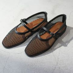 未使用/【HEWN】アンクルチェーンメッシュバレエシューズ 未使用/【HEWN】アンクルチェーンメッシュバレエシューズ - メルカリ