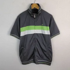 VANS バンズ 半袖 トラックジャケット ハーフジップ チャコール Lサイズ メンズ 古着 ストリート アメカジ テック系のサムネイル