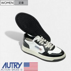 [정가 34,100엔(부가세 포함)]AUTRY-오토리-업그레이드한 럭셔리로 품위 1 다리!두꺼운 EVA 소재의 깔창 & 파일 소재로 쾌적한 신었을 때의 감촉 바이 컬러 레더 스니커[MADALST-메달리스트-] 성조기 소가죽 구두 슈즈 화이트