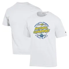 チャンピオン メンズ トップス Tシャツ Mens Champion White South Dakota State Jackrabbits 2023 FCS Football National Champions Lockeroom TShirt Sod