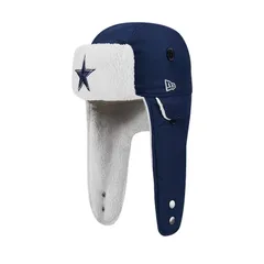 ニューエラ メンズ アクセサリー 帽子 Mens New Era Navy Dallas Cowboysherpa Trapper Hat Cow Navy ネイビーのサムネイル