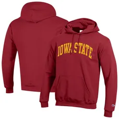 チャンピオン メンズ トップス Tシャツ フリース パーカー Mens Champion Cardinal Iowa State Cyclones Basic Arch Fleece Pullover Hoodie Isu Red レッド