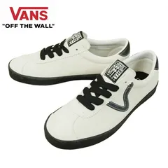 VANS スニーカーVANS ヴァンズ バンズ【箱なし】SPORT LOW  スポーツ ローSUEDE WHITE/BLACK スエード ホワイト/ブラック黒 白 モノトーン レザー スウェード レディース 靴 レトロ クラシック ヴィンテージ