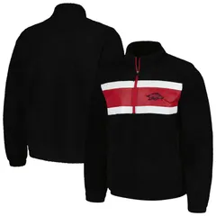 GIII メンズ アウター ジャケット・ブルゾン Mens GIII Sports by Carl Banks Black Arkansas Razorbacks Pinch Runner HalfZip Top Ark Black ブラック