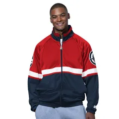 スターター メンズ アウター ジャケット・ブルゾン MenstarteredWhite LA Clippers The Veteran Tricotrack Raglan FullZip Jacketのサムネイル