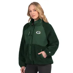 スターター レディース アウター ジャケット・ブルゾン Womenstarter Green Bay Packers On the Ball Sherpa Jacket Pkr Green グリーンのサムネイル