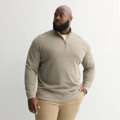 ソノマ メンズ アウター ニット・セーター ハーフジップ トール フリース Big Tall Sonoma Goods For Life Sweater Fleece Quarter Zipullovのサムネイル