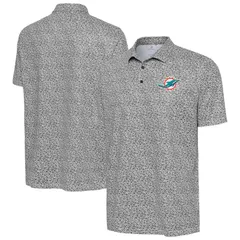 アンティグア メンズ トップス Tシャツ ポロシャツ Mens Antigua Black Miami Dolphins Fielditsy Polo Dol Black ブラック