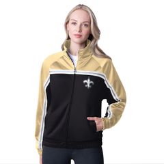 지슬리 포하 바이 칼 뱅크스 레이디스 아우터 재킷 블루존 Womens GIII 4Her by Carl Banks Black New Orleansaints Post Game FullZip Track Jacket