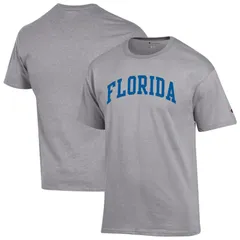 チャンピオン メンズ トップス Tシャツ Mens Champion Heather Gray Florida Gators Basic Arch TShirt Fld Grey グレー