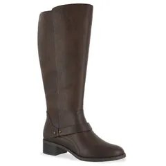 イージーストリート レディース シューズ ブーツ・レインブーツ プラスサイズ Easy Street Jewel Plus Womens Riding Boots Brown ブラウン