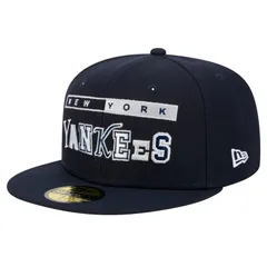 ニューエラ メンズ アクセサリー 帽子 Mens New Era Navy New York Yankees Ransom 59FIFTY Fitted Hat Ynk Navy ネイビー