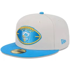 ニューエラ メンズ アクセサリー 帽子 Mens New Era StonePowder Blue Los Angeles Chargers 2024 Sideline Historic 59FIFTY Fitted Hat Chg Multi マルチカラー