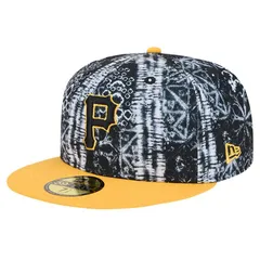 ニューエラ メンズ アクセサリー 帽子 Mens New Era Black Pittsburgh Piratesands 59FIFTY Fitted Hat Pir Black ブラック