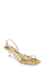 シュッツ レディース シューズ ヒール サンダル Schutz Heloise Slingback Sandal Ouro Clarorch