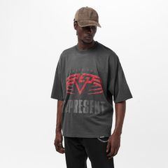 リプレゼント メンズ トップス Tシャツ Represent Mens Rep Living Legacy Oversized TShirt Sun Fade Grey グレー