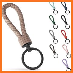 【新品】 [SERASAR] キーリングPUとステンレススチールキーリング-小さなキー用の追加リング-車、オートバイ、自転車、家のキーに最適-男性と女性用のギフトボックス付き 1