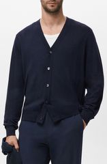Cruciani Vネック カーディガン ネイビー - メルカリ