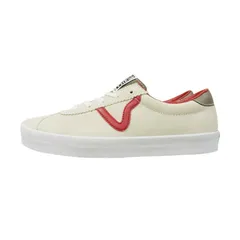 VANS スニーカーVANS ヴァンズ バンズ【箱なし】SPORT LOW  スポーツ ローSPORT POP TURTLEDOVE スポーツポップ タートルドーブ白 オフ 赤 茶 キジ スウェード ロゴ メンズ スエード 靴 レトロ クラシック ヴ
