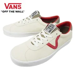 VANS スニーカーVANS ヴァンズ バンズ【箱なし】SPORT LOW  スポーツ ローSPORT POP TURTLEDOVE スポーツポップ タートルドーブ白 オフ 赤 茶 キジ スウェード ロゴ レディース スエード 靴 レトロ クラシック ヴ