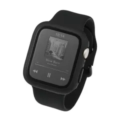 新品 エレコム Apple Watch 保護ケース 44mm [Apple Watch SE3/SE2/SE 対応] フルカバー Gorilla(R)ガラス 10H 光沢 指紋防止 飛散防止 ブラック AW-25DFCGOBK