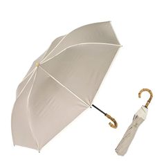m*o様 石井美保 晴雨兼用 折りたたみ傘 バンブーハンドル パールボタン