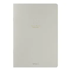 新品 ミドリ ノート カラー A5 方眼罫 グレー H210×W148×Ｄ3mm 15271006