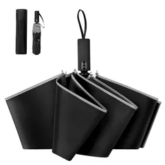 【新品】 MOTIFUN 折りたたみ傘 ワンタッチ 自動開閉 大きいサイズ【 210T 超撥水・ 8本骨 晴雨兼用】耐風 折り畳み傘 豪雨対応 おりたたみ傘 梅雨対策 台風対応 uvカット 日傘 紫外線遮断 軽量 反射テープ 丈夫 折畳傘 メンズ 収納ポーチ付