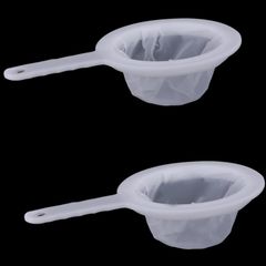 ルボナリエ ゾウリムシ網 濾し網セット メダカ 針子 稚魚 餌 金魚 ワムシ 分離網 生体 種水 (ホワイト 100 400 メッシュ 2種 セット) [ホワイト 100 400 メッシュ 2種 セット]
