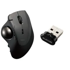 新品 【追加USBレシーバーセット】 エレコム トラックボールマウス IST PRO マルチ接続 Bluetooth 無線2.4GHz 有線 ベアリング支持 10ボタン チルトホイール DPI12000 ブラック M-IPT10MRSABK