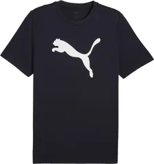 プーマ PUMA ESS プーマロゴ ポリ Tシャツ メンズ 半袖シャツ ハーフスリーブ ウェア トップス レギュラーフィット クルーネック ショートスリーブ 吸水 速乾  687563 16 NEWNAVY